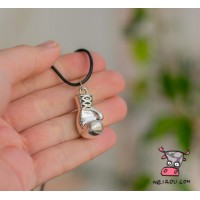  Кулон Перчатка Рокки Бальбоа "Серебряная перчатка На шнурке